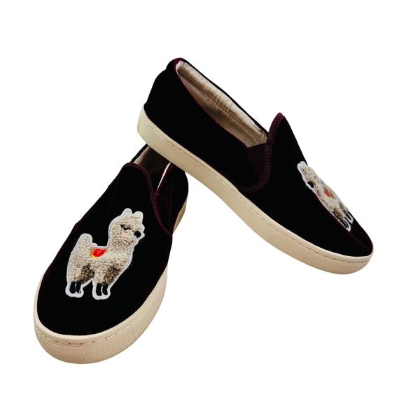 Soludos Shoes - Soludos Velvet Llama Lightweight Slip On Comfort Sneakers Women's Size 9